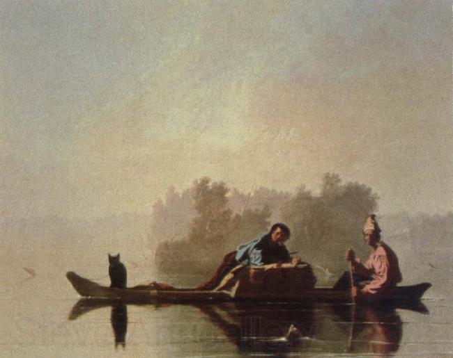 George Caleb Bingham fur traders descending the missouri Norge oil painting art